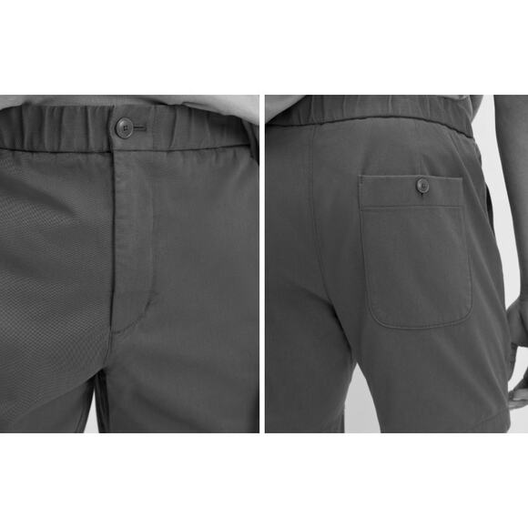 Everlane Uniform The Pull-On Performance Chino Dark Gray Short Men Sz L 34-36 - Picture 11 of 11